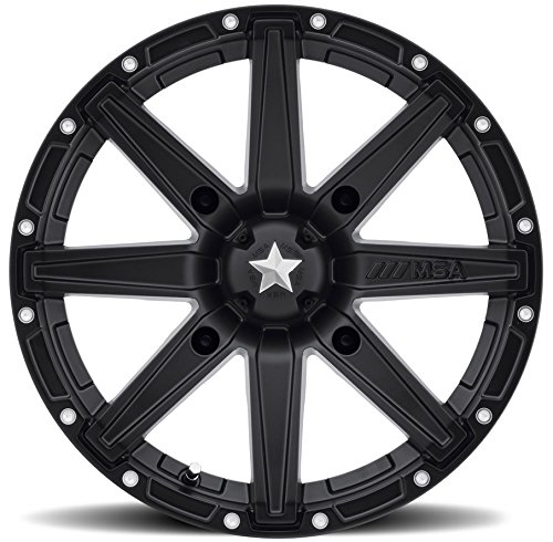image for MSA OFFROAD UTV MSA Clutch 15x7 Black Wheel / Rim 4x156 with a 0mm Off