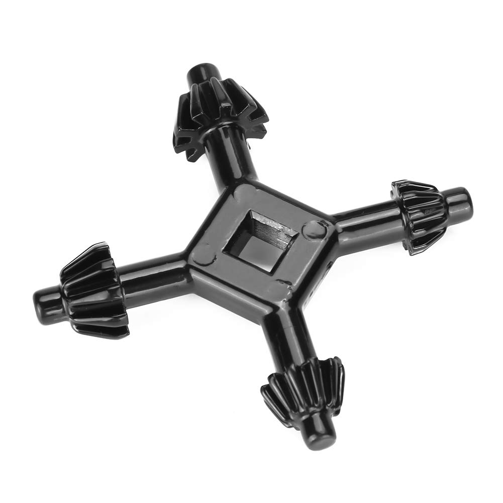 Black and Decker Chunk Key 4 in 1 Multifunctional Steel Drills Chuck Key Fit Handheld Drilling Tool Chuck Key Way Drill Master Ratchet wre 3/8 for Caulk Bit Hammer