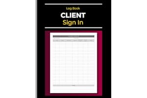 Client Sign In Log Book: Customer Appointment & Walk-in Organizer | Barbershop, Spa, Hair Salons, Service Shop, Small Business | 110 Pages