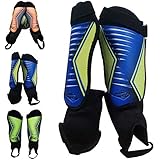Rawxy Football Soccer Shin Guard with Ankle Protection Exceptional Flexible Soft Light Weight - for Adult Junior Youth Boys Girls