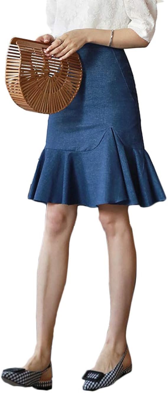 Amazon 冬萌 Fuyumoe デニムスカート スカート レデイース タイト マーメイド 膝丈 ヴィンテージ ハイウェスト 優雅 上品 オシャレ 着痩せ 甘美 カジュアル Ol 通勤 通学 ファッション コーデ スカート 通販 Amazon 冬萌 Fuyumoe デニムスカート スカート レデイース タイト マーメイド 膝丈 ヴィンテージ ハイウェスト 優雅 上品 オシャレ 着痩せ 甘美 カジュアル Ol 通勤 通学 ファッション コーデ スカート 通販