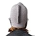 Benmashun Hat Unisex Knitted Cap Roman Knight Helmet Visor Beanie (Grey)