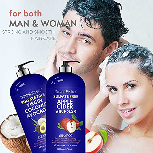 Natural Riches Apple Cider Vinegar Shampoo and Avocado Coconut