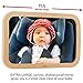 Lusso Gear Baby Backseat Mirror for Car. Largest and Most Stable Mirror with Premium Matte Finish, Crystal Clear View of Infant in Rear Facing Car Seat - Secure and Shatterproof (Tan)