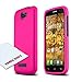 Alcatel One Touch Fierce 2 Case, [Hot Pink] Slim Grip Rubberized Hard Plastic Case for Alcatel One Touch Fierce 2 (2014)