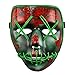 ASVP Shop LED Light Up Mask from The Purge Election Year - Great for Festival, Cosplay, Halloween, Costume - One Size