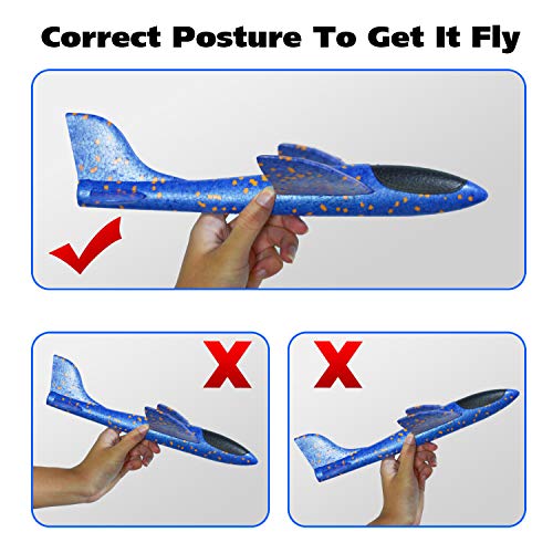 image for VOLANTEXRC 2pcs 13.5inch Model Foam Airplane Manual Throwing Aeroplane