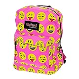 Kids Oxford Essentials Emoji 15” Backpack Emoticon Faces Bag For School Camping