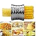 SuperB2C Corn Stripping Tool, Stainless Steel Corn Stripper peeler, Slicer, Cutter, Remover, Stripping Tool Serrated Blade with Non-Slip Grip