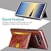 Galaxy Note 8 Wallet Case, Galaxy Note 8 Card Holder Case, Venoro PU Leather Wallet Case Cover with Card Slot Cash Pocket and Kickstand Protection Case for Samsung Galaxy Note 8 (Dark Brown)