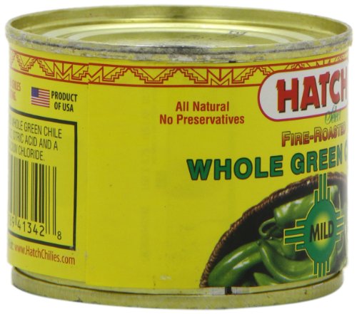Hatch Chile Company Diced Green Chilies, Hot, 4-Ounce (Pack of 24)
