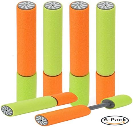 13" Soaker Foam Water Guns - 6 Pack Super Light Blaster Water Gun Toys for Kids and Adult Summer Swimming Pool Game Beach Sand Water Shooter Toy