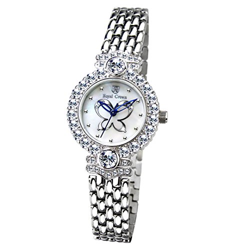 Royal Crown Women s Quartz Watch Rh3844s Stainless Steel Watchband Round Dial