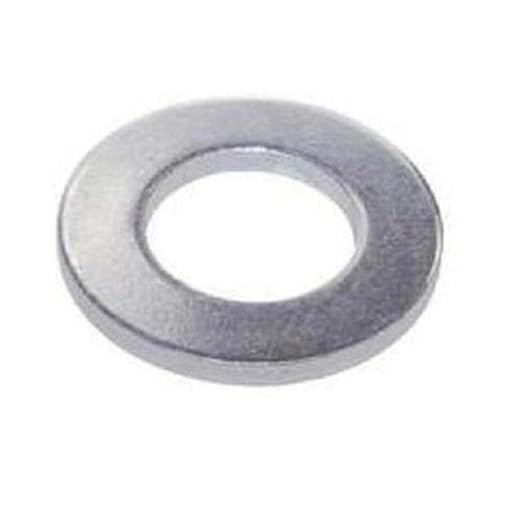 Steel Flat Washer, Zinc Plated Finish, ASME B18.22.1, 1" Screw Size, 1