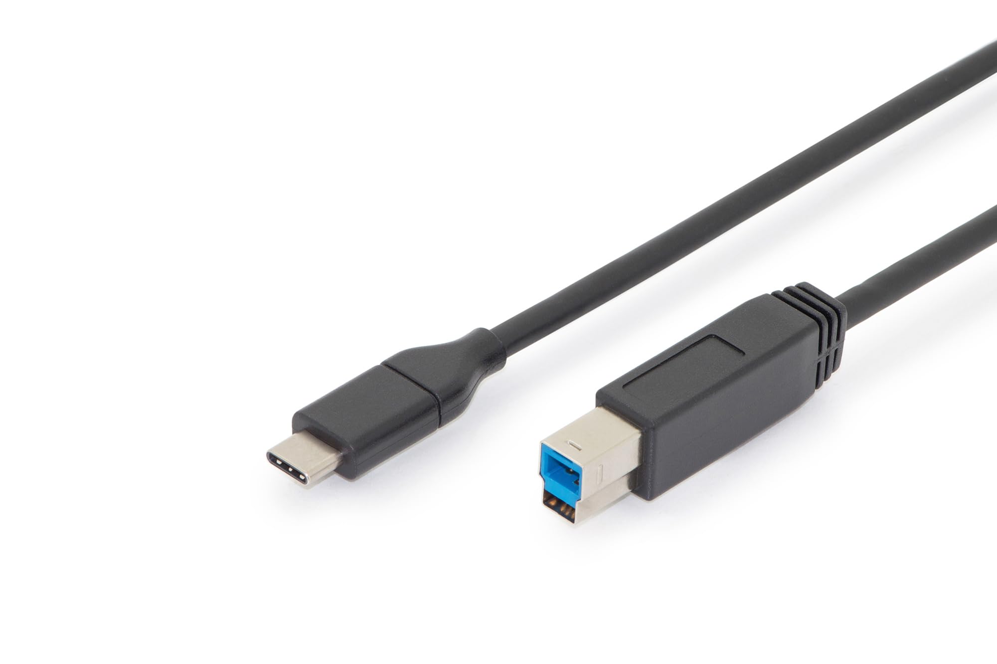 DIGITUS USB 3.2 Gen2 cable – 1.0 m – USB-C to Type-B – 10 Gbps – for printers, scanners, hard drive enclosures, hubs – black