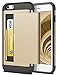 iPhone 6S Case, iPhone 6 Case, SAMONPOW Hybrid iPhone 6 Wallet Case Card Holder Shell Heavy Duty Protection Defender Shockproof Anti-Scratch Soft Rubber Bumper Cover Case for iPhone 6 iPhone 6S - Gold