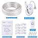 Areful 16.4ft Plugin LED Rope Lights, Flat Flexible Strip Lights, Color Changing with RF Remote Control, Waterproof and Connectable for Indoor Outdoor Decoration, 7 Colors and Multiple Modes