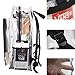 Heavy Duty Clear Backpack Transparent Bag With Reinforced Straps - Student Bookbag for School, Security, Sporting Events
