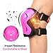eNilecor Knee Pads for Kids, Kids Knee and Elbow Pads Protective Gear Set with Wrist Guard for Roller Skating Skateboard Skating Cycling Bike Rollerblading Scooter for kids 8-14(Hot Pink/Black, M)