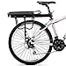 Blackpoolfa Rear Bike Rack with Accessories | Aluminum Alloy Bicycle Cargo Rack 132lbs Capacity -Quick Release & Easy to Install Blackthumb 4