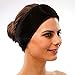 APPEARUS Spa Facial Headband Stretch Poly Terry Cloth Headbands with Closure (4 Count/Black)