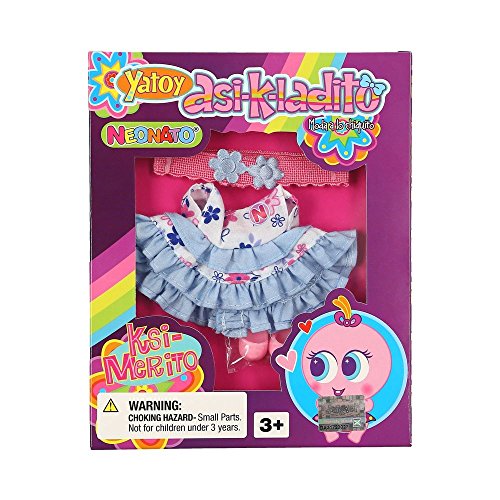 Neonate Nerlie Girl Clothing Blue Pink Flower Ruffle Dress with Headband & Shoes - Mexico Ksi-Merito Exclusive