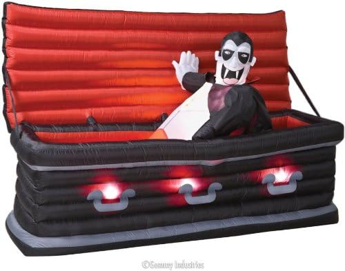 Vampire Rising from Coffin Inflatable Yard Prop