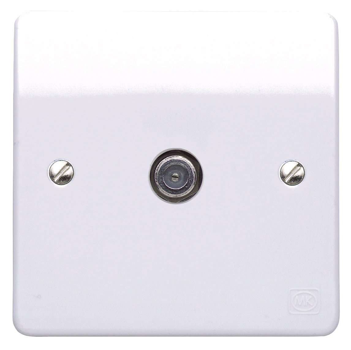 Mk K3555WHI 1-Gang Single F-Type SAT