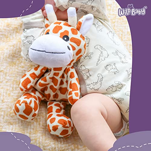 WILD BABY Giraffe Stuffed Animal Heatable Microwaveable Plush Pal