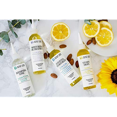 DESIGN ESSENTIALS SCALP AND SKIN CARE DETOXIFYING TONIC WITH PEPPERMINT OIL, HYDRATING, CRUELTY FREE, 4 OUNCES