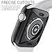 [2-Pack] BELONGME for Apple Watch Screen Protector Series 5 4 3 44mm 40mm 42mm 38mm, Built in TPU All-Around Protective Case Cover for iWatch Series 5/4/3
