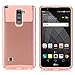 SKYLMW LG Stylus 2 Case, LG G Stylo 2 2in1 Hybrid Heavy Duty Case,Impact Resistant Shock-Absorption Case,Dual Layer Armor Full-Body Protective Case LG Stylus 2 / G Stylo 2 (LS775) Rose Gold