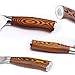 TUO Boning Knife, 7 inch Sharp Fillet Knife, with Woodgrain Pakkawood Handle, High Carbon Steel Kitchen Cutlery, Luxurious Gift Box Included - Fiery Phoenix Series