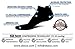 SB SOX 2-Pair Compression Running Socks for Men and Women – Low Cut/Ankle Athletic Socks for All-Day Wear (Large, Solid Black)