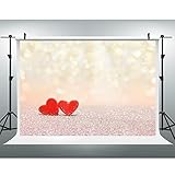 Maijoeyy 7x5ft Valentine's Day Red Love Photography Backdrops Sparkles Photo Studio Background Props 551898808