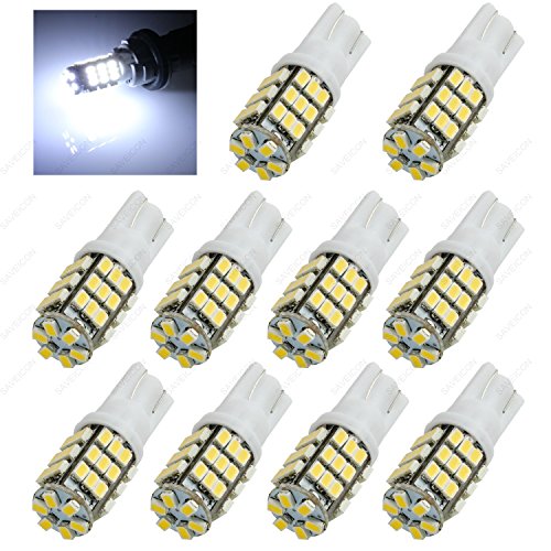 SAWE - 42-SMD T10 168 12V LED Replacement Light Bulbs T15 921 912 906 LED (10 pieces) (White) - Thumbnail 6
