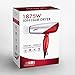 1875w Hair Dryer Dual Voltage Blow Dryer Dc Motor Foldable Handle Negative Ionic Function Speed Settings (hight-off-low) Cool Shot Button Ceramic Tourmaline Air Outlet Grill 1.8m Salon Power Cord