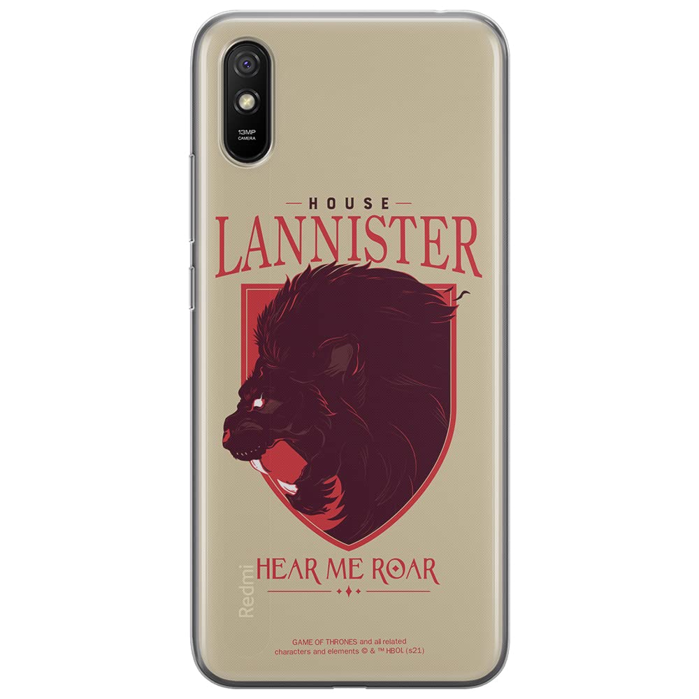 ERT GROUP mobile phone case for Xiaomi REDMI 9A original and officially Licensed Game of Thrones pattern 008 optimally adapted to the shape of the mobile phone, case made of TPU