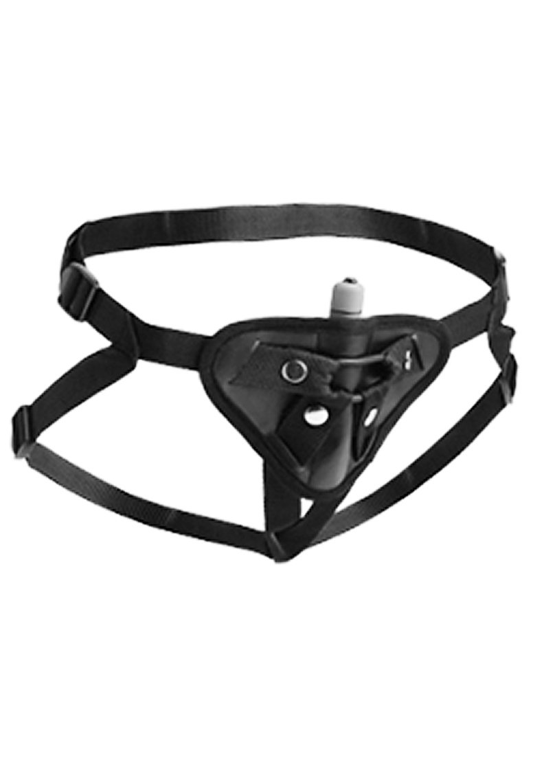 Sutra Fleece-Lined Strap On with Vibrator Pouch