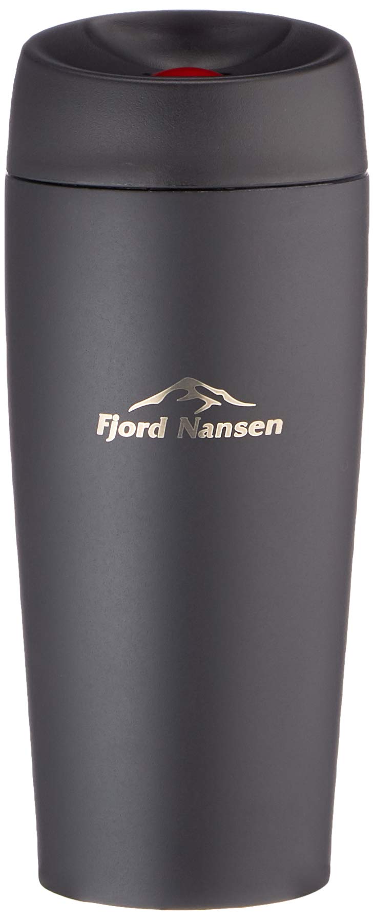 FJORD NANSEN Lando Thermal Mug Made of 100% Stainless Steel, Insulated Mug, Coffee Mug, Thermal Mug, Coffee & Tea, Coffee Mug to Go, Camping & Outdoor Accessories, Gadget 400 ml, Black