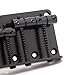 Musiclily 4 String Vintage Style Top Load Bass Hardtail Bridge for Fender Precision Jazz Bass,Black