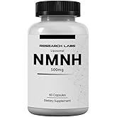 Research Labs Liposomal NMNH (NMN Supplement Alternative) 500mg Per Serving | 60 Capsules (Dihydronicotinamide Mononucleotide) NAD Supplement to Boost NAD+ Levels for Anti Aging