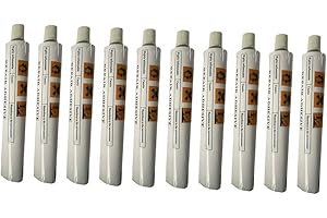 Sclmgo 10pcs 30ml Empty Oil Paint Tubes with Cap Refillable Aluminum Containers for Cosmetic Sample Storage and