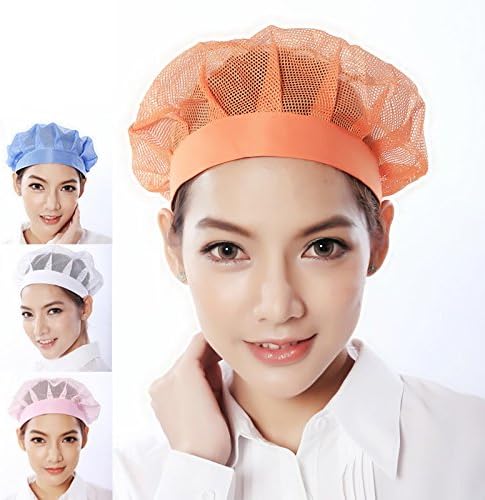 2 unisex DDlin restaurant kitchen hair net Hair Control Cap (pink)