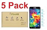 [5 Pack Promotion] iFlash Tempered Glass Screen Protector For Samsung Galaxy Mega 2nd Generation 6