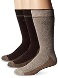 Columbia Men's Cotton Crew, Khaki/Brown, 10-13 Sock Size (Shoe Size 6-12)