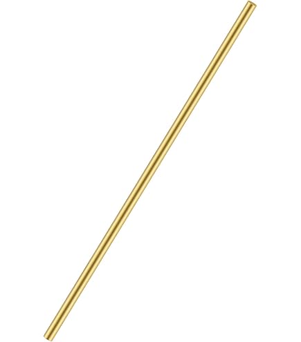 Stanley Solid Brass Round Rod - 1/4" Diameter, 36" Length - Perfect For DIY Projects & Crafts