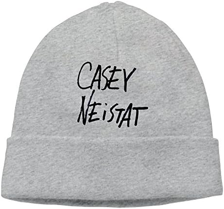 Men Women Casey Neistat Signature Logo Beanies Warm Wool Caps Hats Adjustable Ash