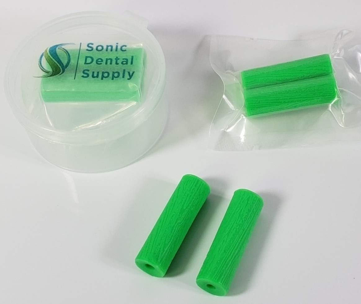 Sonic Dental - Aligner Chewies for Invisalign Trays - Green/Mint Flavor - 2 Pcs with Case