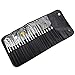Queentools 20pcs Nail Art Tools/Brushes Dotting Pens Marbling Detailing Painting Striping Tools for Nail Art & Facial Detailed Painting with Roll-Up Pouch